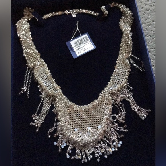Authentic Swarovski extravagant Long Necklace with Matching earrings. $1900 - Picture 8 of 14